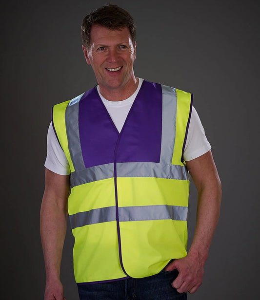 Printed Multicoloured Hi-Vis Waistcoat