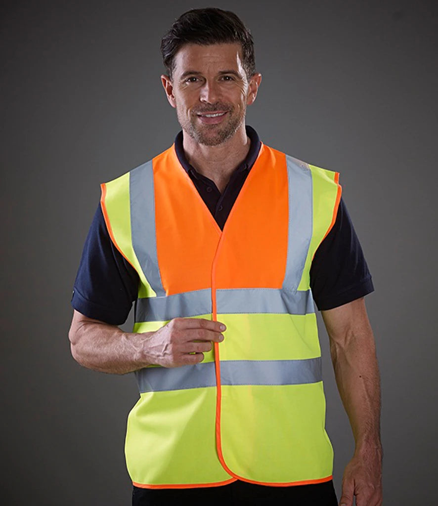 Printed Multicoloured Hi-Vis Waistcoat