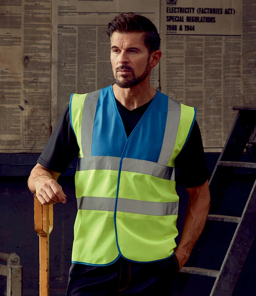 Printed Multicoloured Hi-Vis Waistcoat