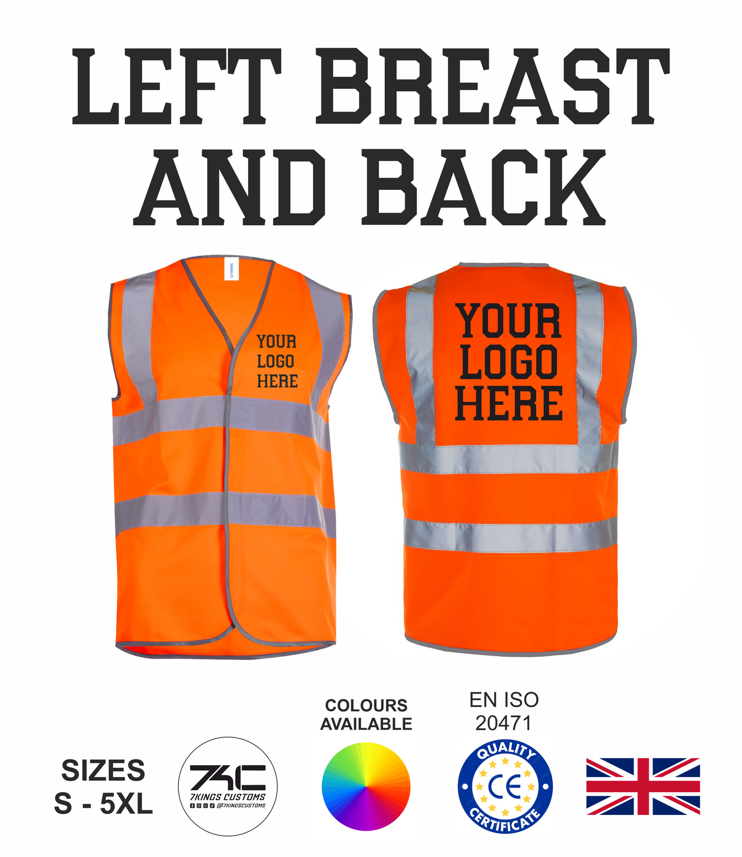 Safety High Vis Waist Coat