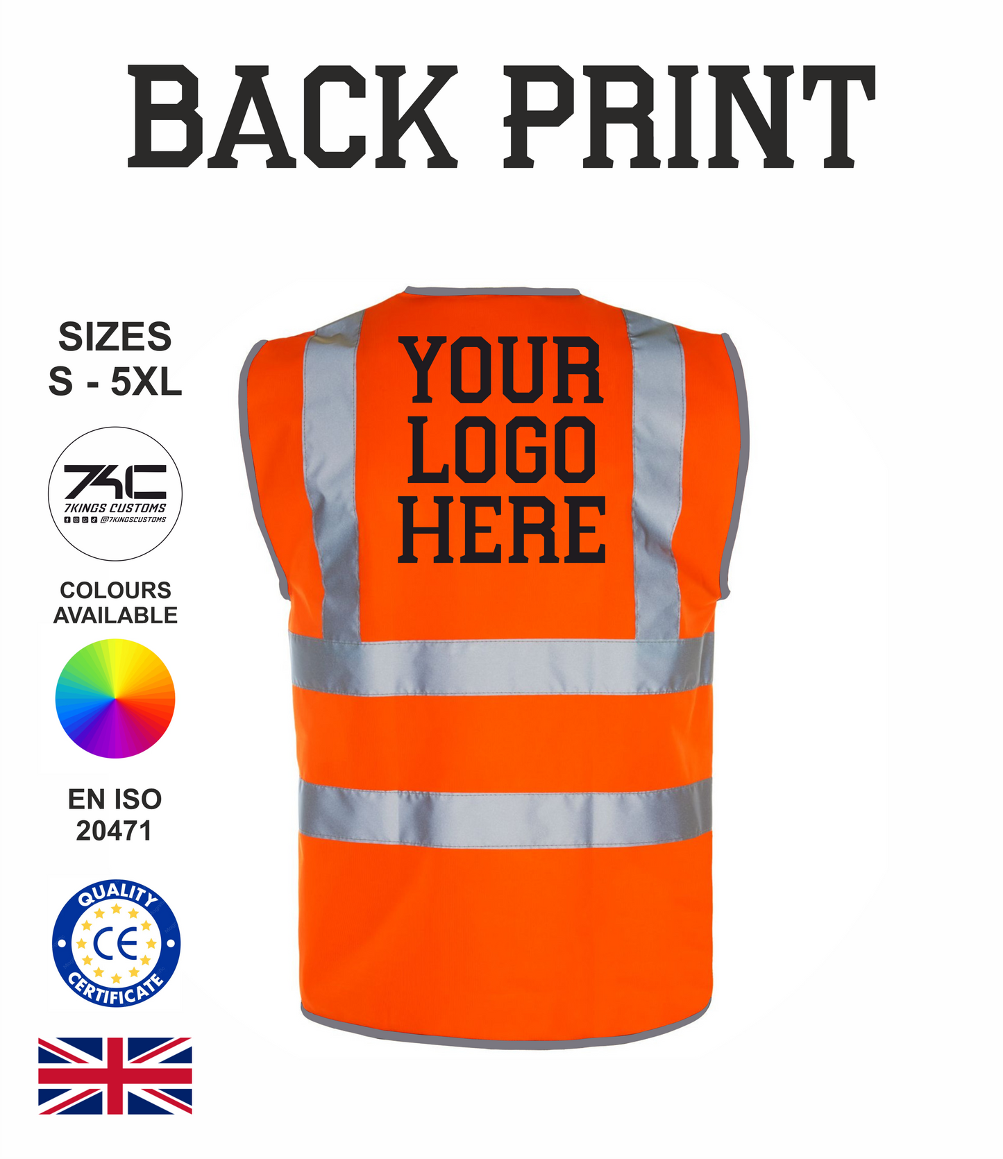 Safety High Vis Waist Coat