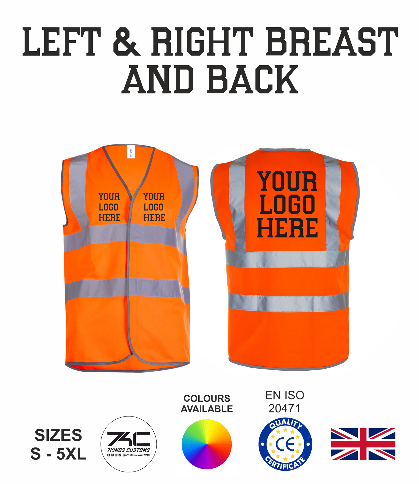 Safety High Vis Waist Coat