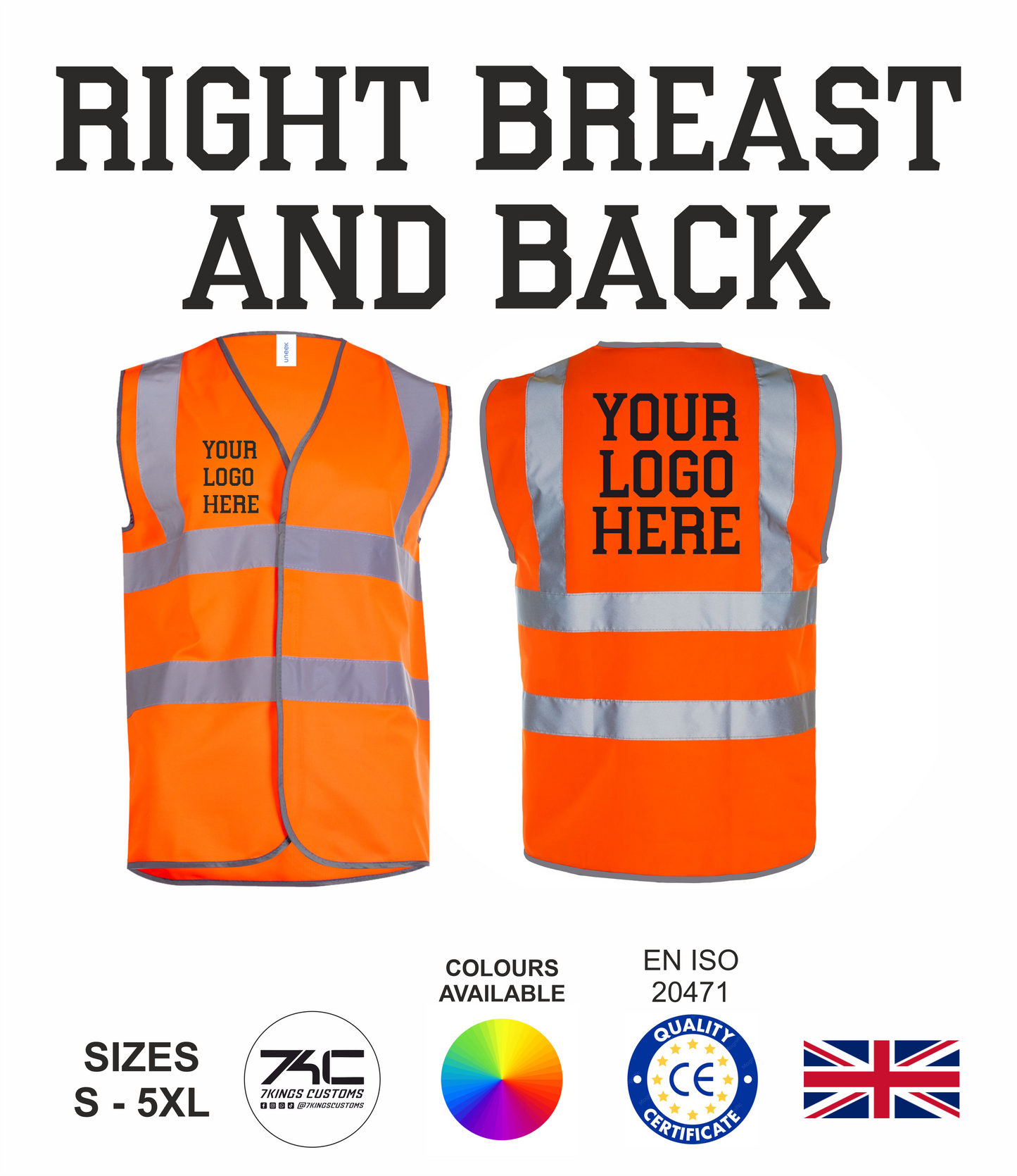 Safety High Vis Waist Coat