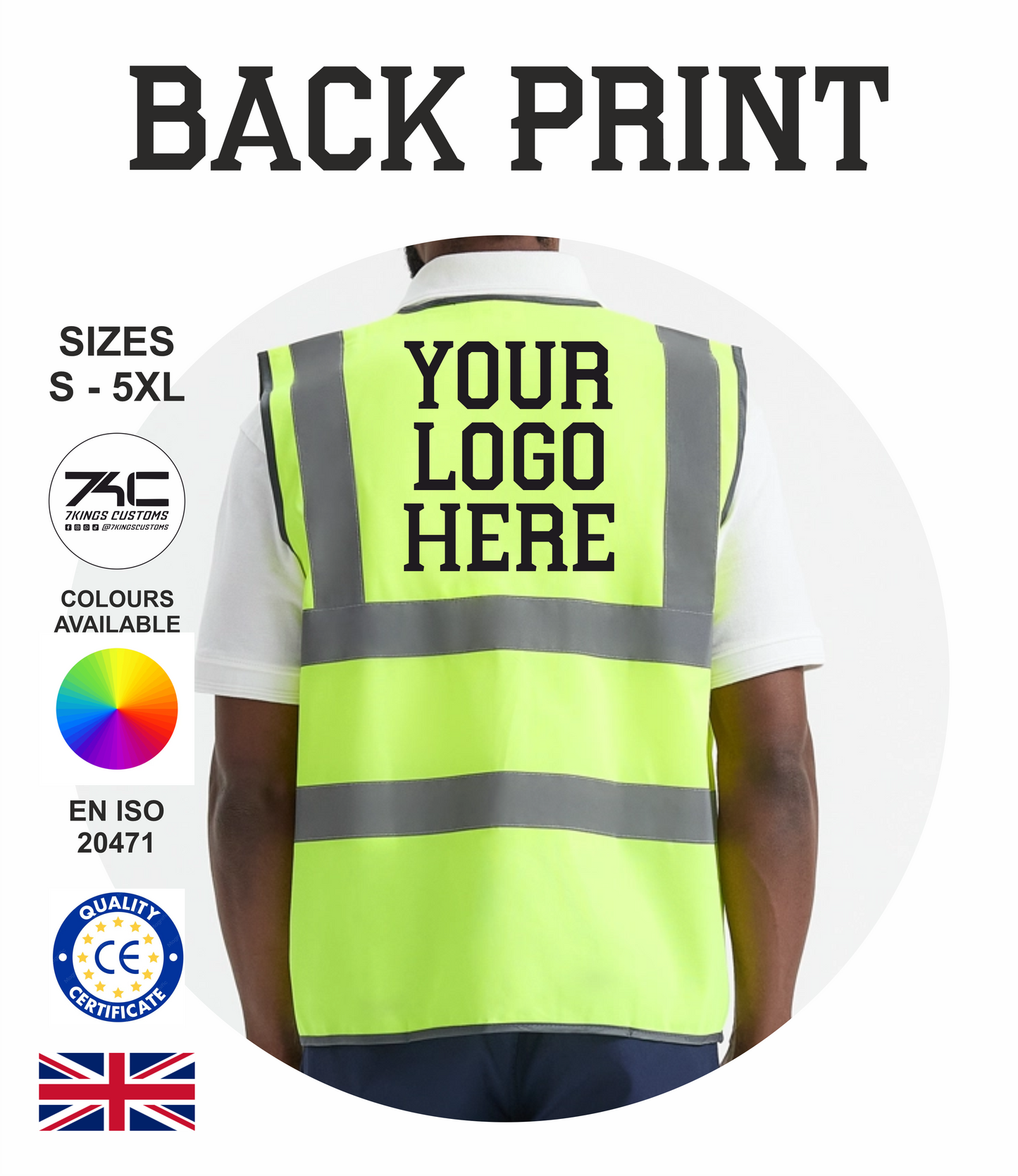 Safety High Vis Waist Coat