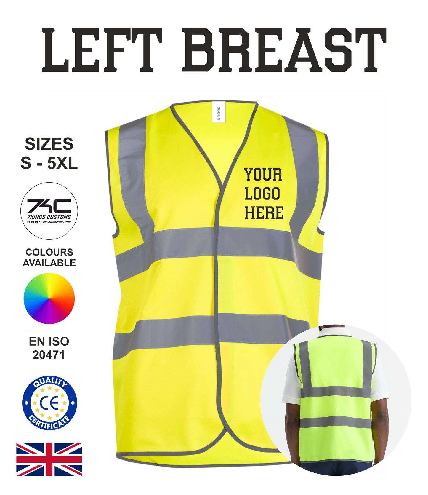 Safety High Vis Waist Coat