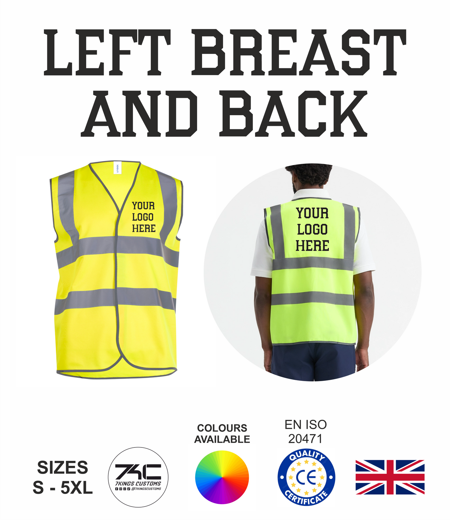 Safety High Vis Waist Coat