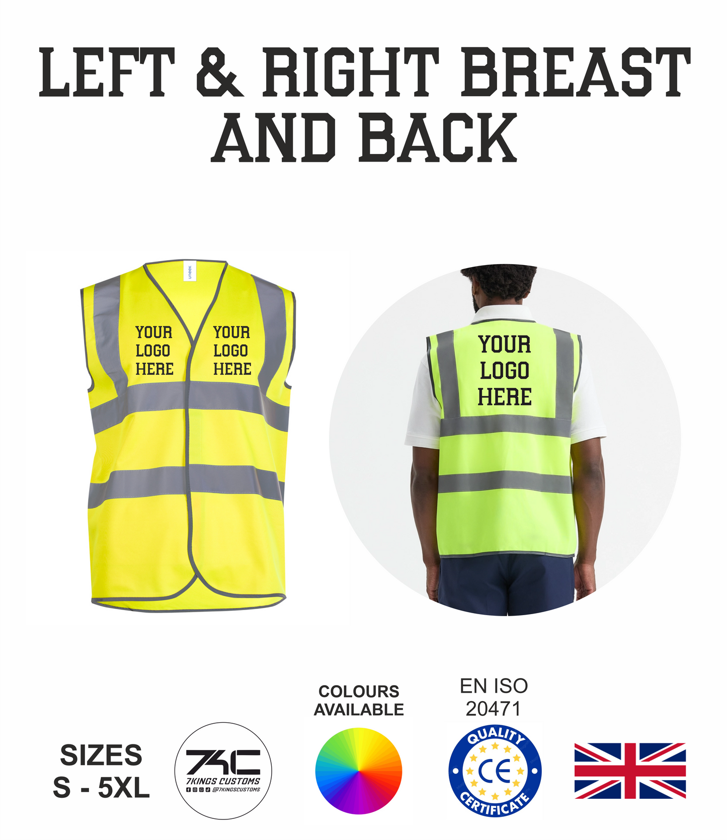 Safety High Vis Waist Coat