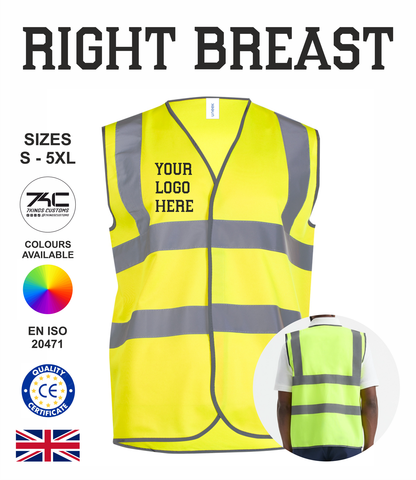 Safety High Vis Waist Coat