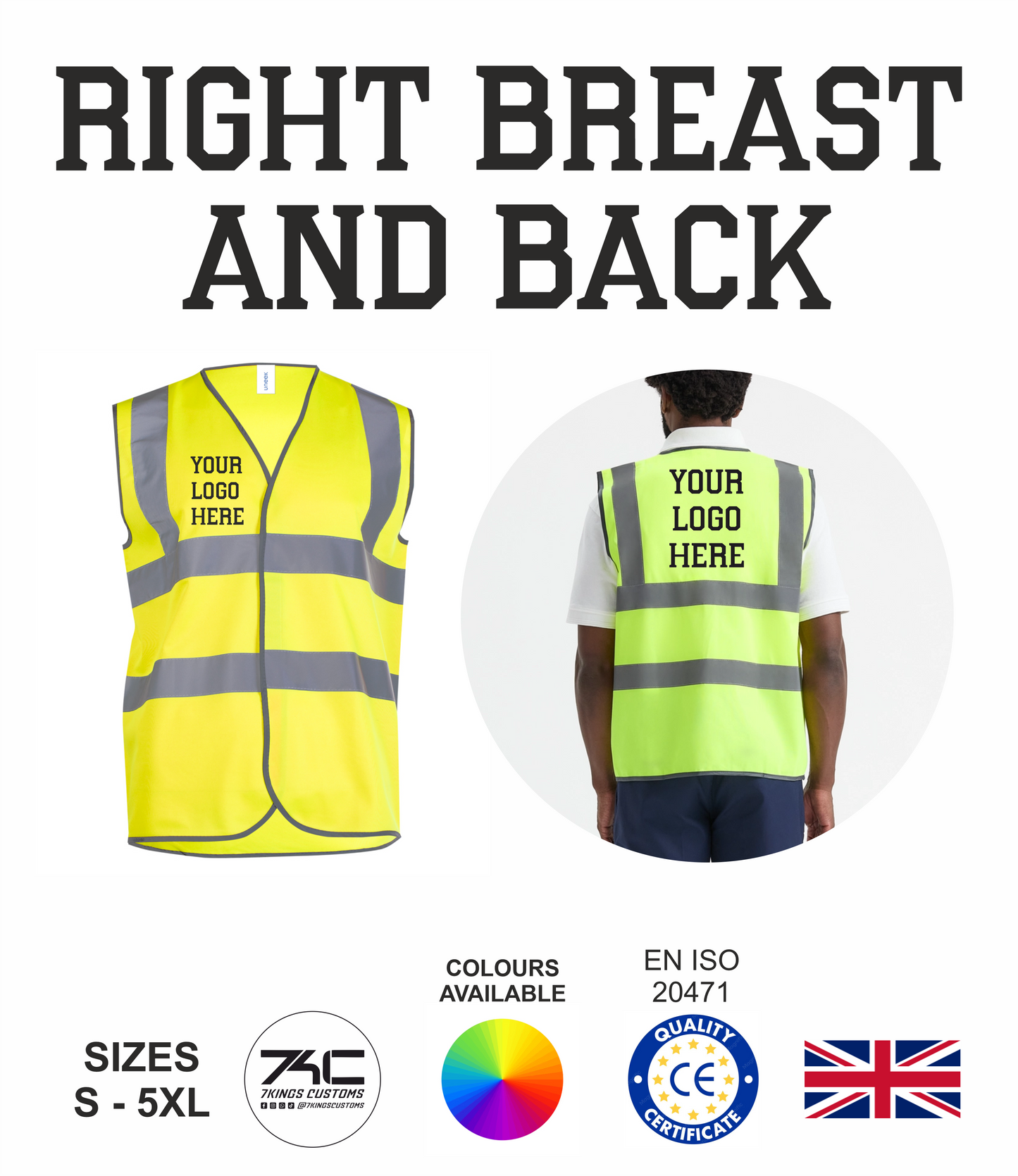 Safety High Vis Waist Coat